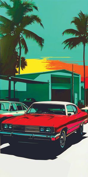 &quot;FLORIDA 23&quot;, Acrylglasbild