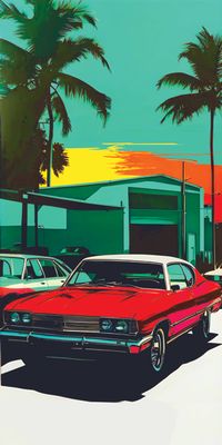 &quot;FLORIDA 23&quot;, Acrylglasbild