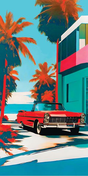&quot;FLORIDA 21&quot;, Acrylglasbild