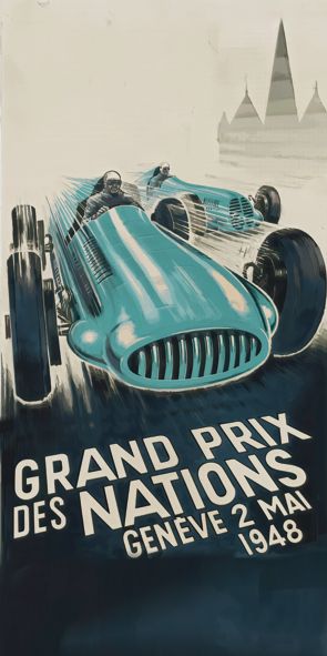 &quot;Grand Prix 1948&quot;, Acrylglasbild