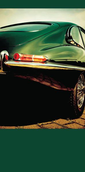 &quot;Jaguar E-Type&quot;, Acrylglasbild