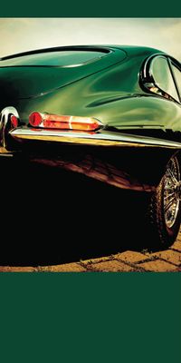 &quot;Jaguar E-Type&quot;, Acrylglasbild