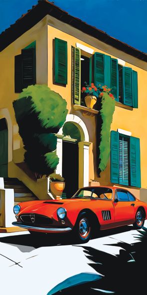 &quot;ITALIEN 10&quot;, Acrylglasbild