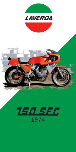 &quot;Laverda 750 SFC&quot;, Acrylglasbild