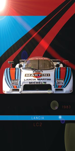 &quot;Lancia Plakat Martini&quot;, Acrylglasbild