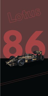 &quot;Lotus Renault 98T&quot;, Acrylglasbild