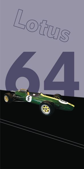 &quot;Lotus Climax 25&quot;, Acrylglasbild