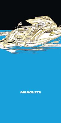 &quot;Mangusta Yacht&quot;, Acrylglasbild