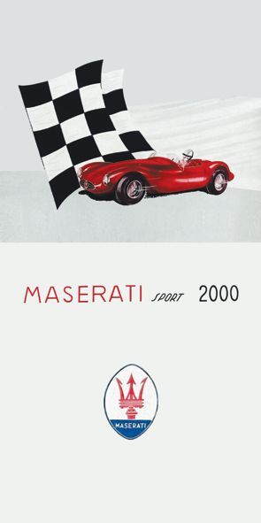 &quot;Maserati Sport 2000&quot;, Acrylglasbild