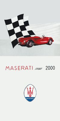 &quot;Maserati Sport 2000&quot;, Acrylglasbild