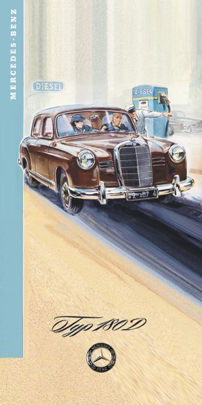 &quot;Mercedes-Benz 180 D&quot;, Acrylglasbild