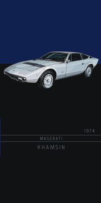 &quot;Maserati Khamsin&quot;, Acrylglasbild
