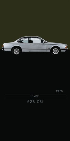 &quot;BMW 633 CSi&quot;, Acrylglasbild