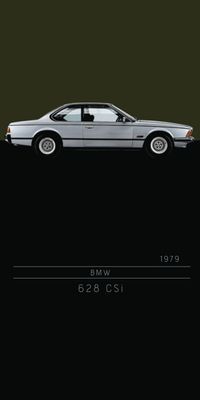 &quot;BMW 633 CSi&quot;, Acrylglasbild