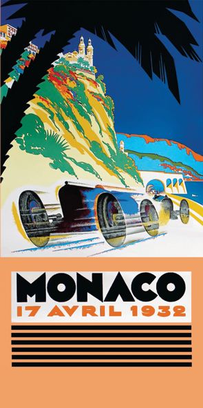 &quot;Monaco 1932&quot;, Acrylglasbild