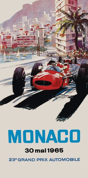 &quot;Monaco 1965&quot;, Acrylglasbild
