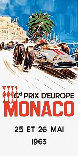 &quot;Monaco 1963&quot;, Acrylglasbild