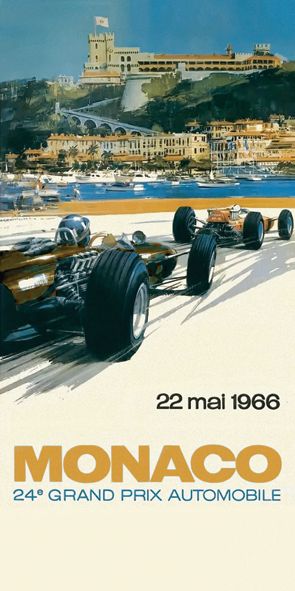 &quot;Monaco 1966&quot;, Acrylglasbild