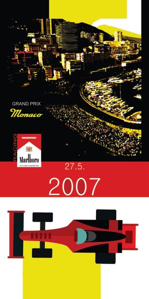 &quot;Monaco Grand Prix 2007&quot;, Acrylglasbild