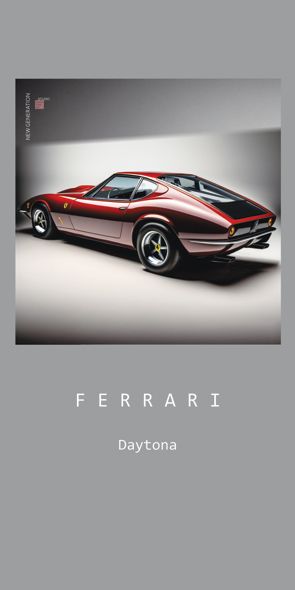 &quot;NEW GENERATION Ferrari Daytona&quot;, Acrylglasbild
