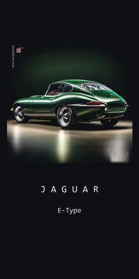 &quot;NEW GENERATION Jaguar E-Type&quot;, Acrylglasbild