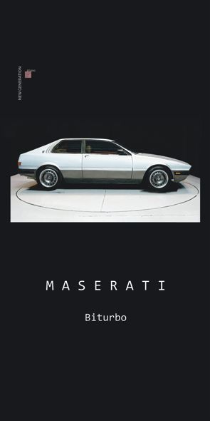 &quot;NEW GENERATION Maserati Biturbo&quot;, Acrylglasbild