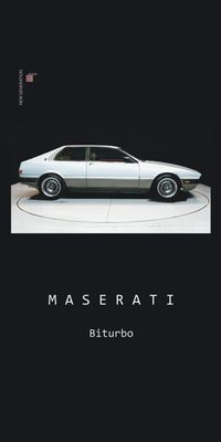 &quot;NEW GENERATION Maserati Biturbo&quot;, Acrylglasbild
