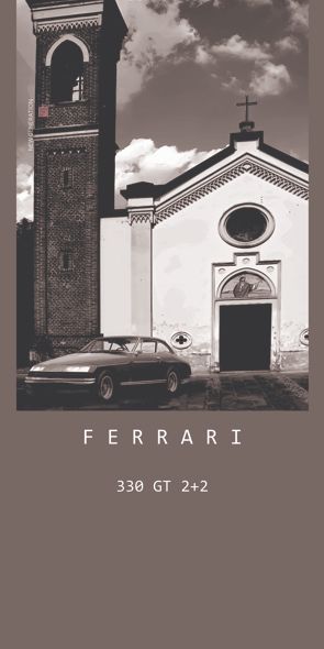 &quot;NEW GENERATION Ferrari 330 GT 2+2&quot;, Acrylglasbild