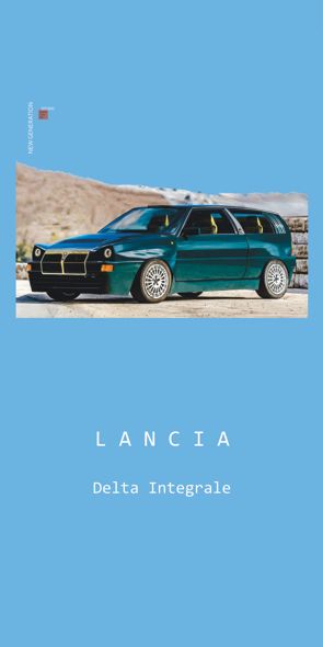 &quot;NEW GENERATION Lancia Delta Integrale&quot;, Acrylglasbild