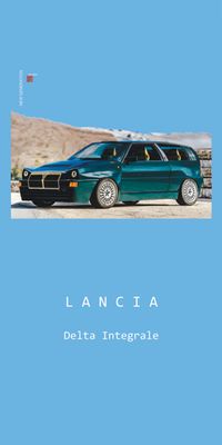 &quot;NEW GENERATION Lancia Delta Integrale&quot;, Acrylglasbild