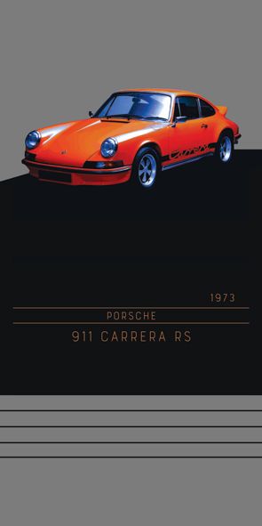 &quot;Porsche 911 Carrera RS&quot;, Acrylglasbild