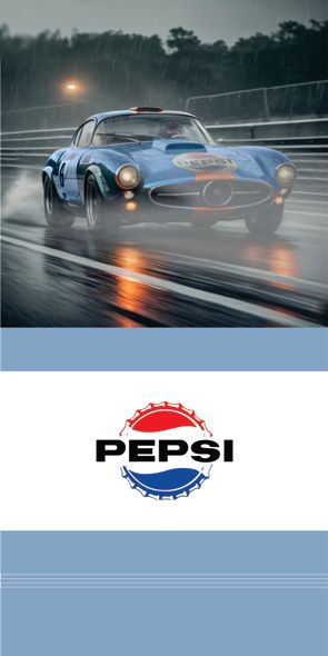 &quot;Pepsi Racing&quot;, Acrylglasbild