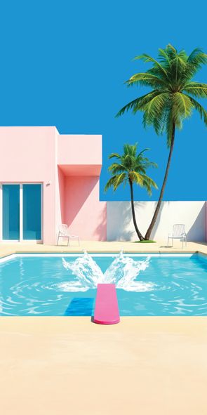 &quot;POOL&quot;, Acrylglasbild