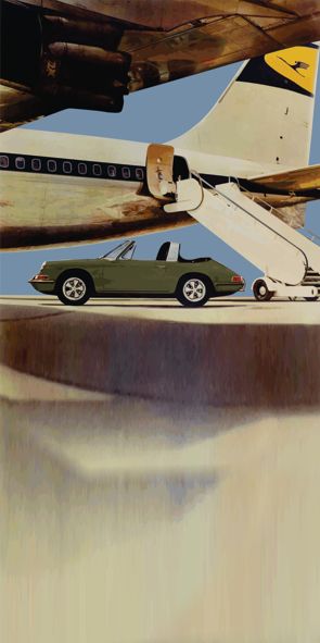 &quot;Porsche 911&quot;, Acrylglasbild