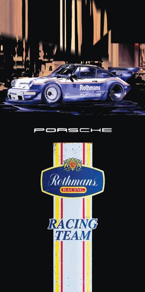 &quot;Porsche Rothmanns&quot;, Acrylglasbild