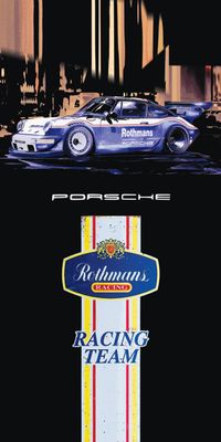 &quot;Porsche Rothmanns&quot;, Acrylglasbild