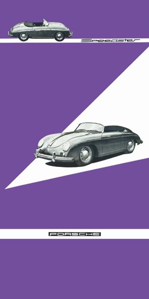 &quot;Porsche Speedster 356&quot;, Acrylglasbild