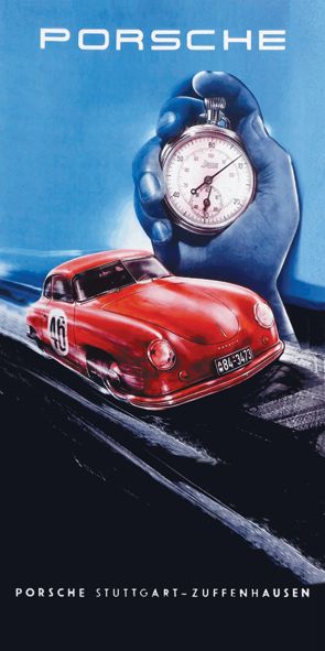 &quot;Porsche Stuttgart-Zuffenhausen&quot;, Acrylglasbild