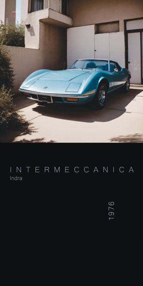 &quot;PROTOTIPO Intermeccanica Indra&quot;, Acrylglasbild