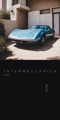 &quot;PROTOTIPO Intermeccanica Indra&quot;, Acrylglasbild