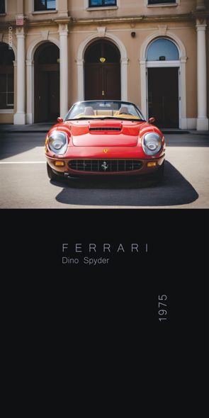 &quot;PROTOTIPO Ferrari Dino Spyder&quot;, Acrylglasbild