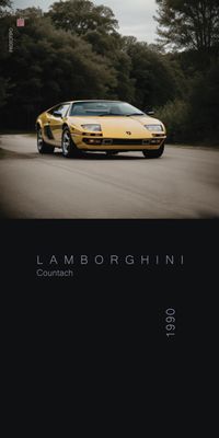 &quot;PROTOTIPO Lamborghini Countach&quot;, Acrylglasbild