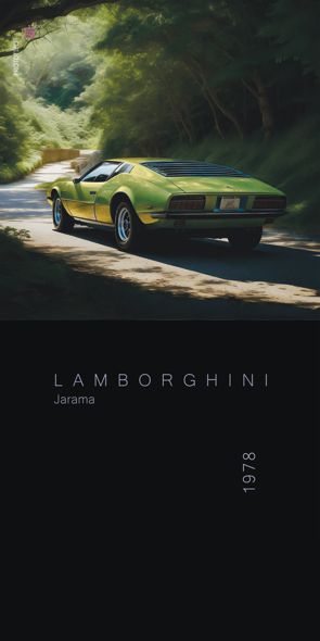 &quot;PROTOTIPO Lamborghini Jarama&quot;, Acrylglasbild