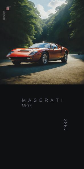 &quot;PROTOTIPO Maserati Merak&quot;, Acrylglasbild