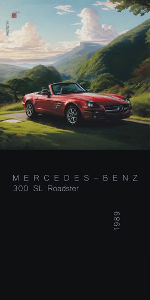 &quot;PROTOTYP Mercedes-Benz 300 SL Roadster&quot;, Acrylglasbild