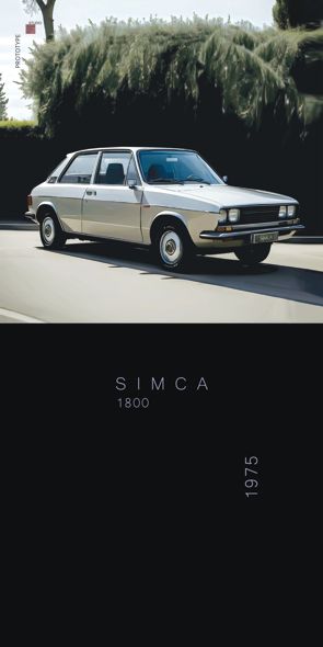&quot;PROTOTYPE Simca 1800&quot;, Acrylglasbild