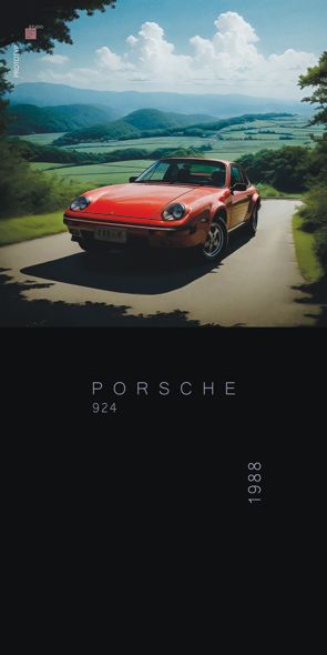 &quot;PROTOTYP Porsche 924, Acrylglasbild