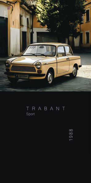 &quot;PROTOTYP Trabant Sport, Acrylglasbild