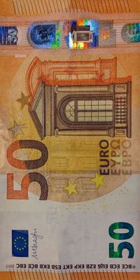 &quot;50 Euro&quot;, Acrylglasbild