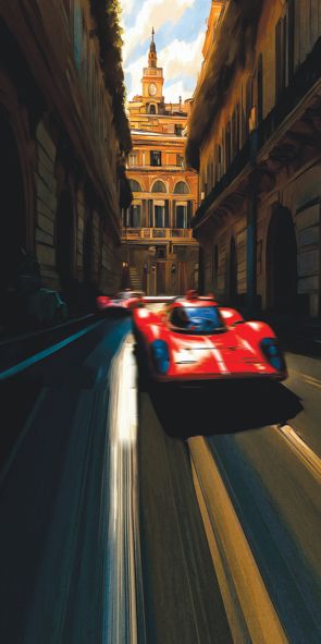 &quot;red RACE 1&quot;, Acrylglasbild